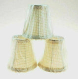 Clip Lamp Shade Chandelier Fabric Modern Style Light Home Decor Bead (1-5 pack)