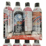 4 Car Wash Wax Complete Detail Kit  FW1, TS2, GP3 & CU4 Water less Detail System
