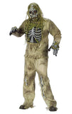 FunWorld Men's Skeleton Zombie Costume Fits Up To 5’11” 200 Lbs Theater Stage