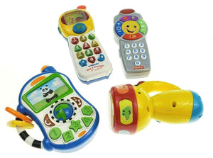 Fisher-Price and other Baby Kids Cartoon Early Learning Toy Cell Phones lot