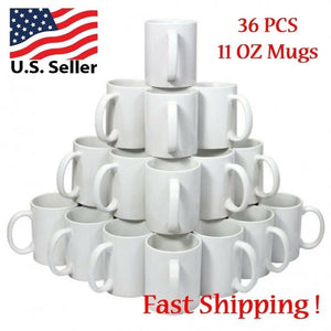 Case of 12 11 Oz. GREY Inner and Handle Ceramic Sublimation Mugs