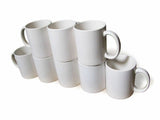 Rhinocoat Ceramic Sublimation Mugs White 11 oz Mug Handle 36 Case New In Box