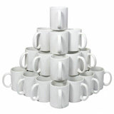 Rhinocoat Ceramic Sublimation Mugs White 11 oz Mug Handle 36 Case New In Box