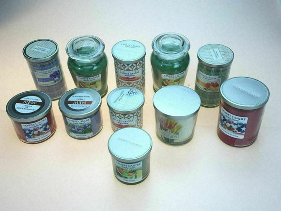 10 Pcs Yankee Candle Jars Large and Medium comes with different scent, Plus gift