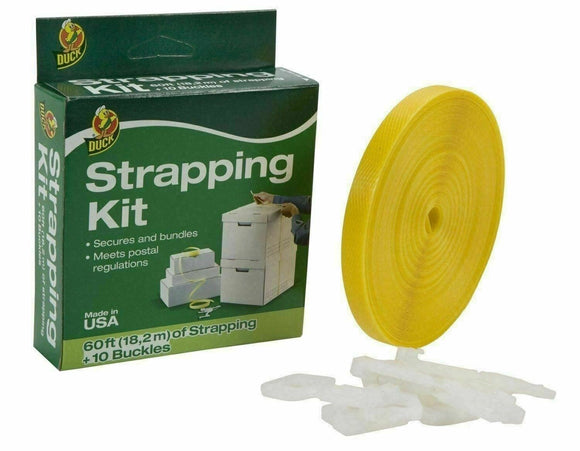 DUCK Brand Strapping Kit Henkel Secures & Bundles 60 ft,  Polyester seals