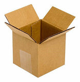 100% Recycled Corrugated Cardboard Box, 4" Length x 4" Width