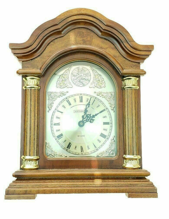Tempus Fugit westminister quartz vintage clock (tested) in great working order