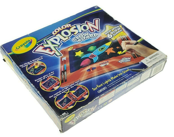 CRAYOLA DRAWING COLOR EXPLOSION GLOW BOARD NEW  2011