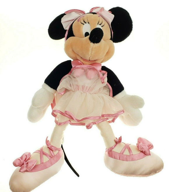 DISNEYLAND Minnie Mouse Ballerina Plush Stuffed Animal Pink Tutu Outfit 18