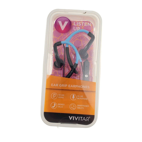 Vivitar Listen Up Earphones Wire with Microphone in White
