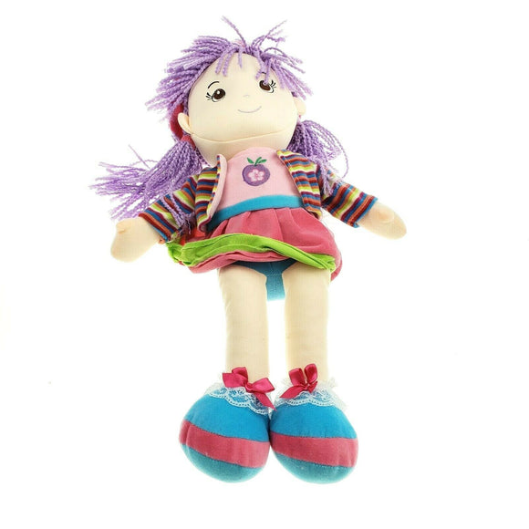 20 Inch rainbow girl stuff animal doll plush toy