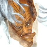Rare Creepy old man with hair halloween horror scary costume mask adult latex