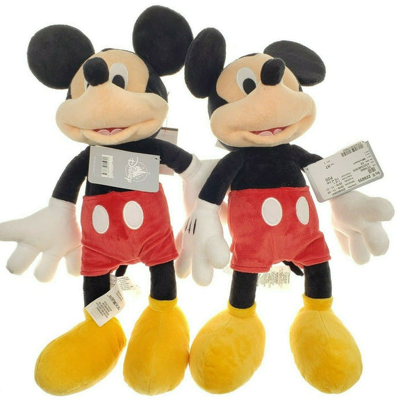 2 Disney Store Genuine Authentic Mickey Mouse Medium Size 17